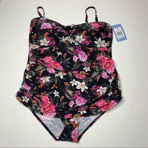 Sun & Sea floral one piece bathing suit